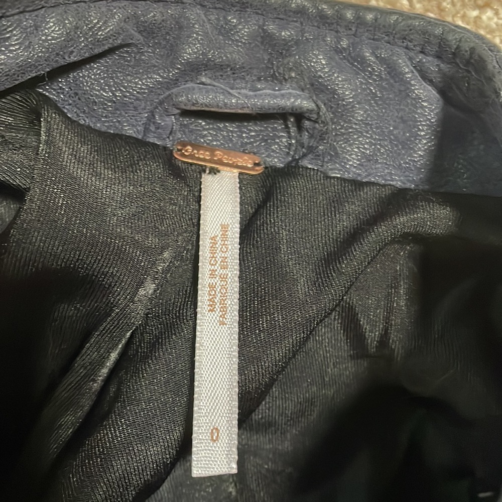 Nice Navy Leather Jacket! - image 3